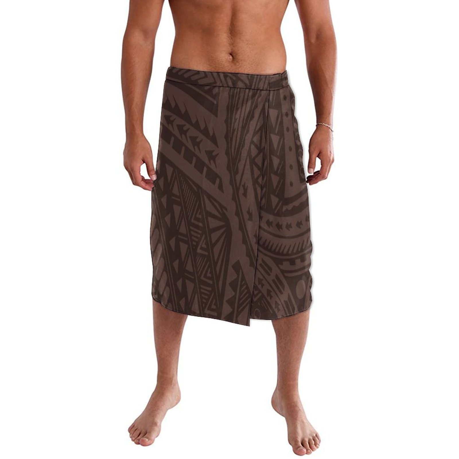 Sarong Men Wrap - กระโปรงผ้าพันรอบตัวผู้ชายแบบนุ่มสบายสไตล์ฮาวาย ลายชนเผ่าแปซิฟิก ลาวาลา ไอ ฟายตา การ์กา