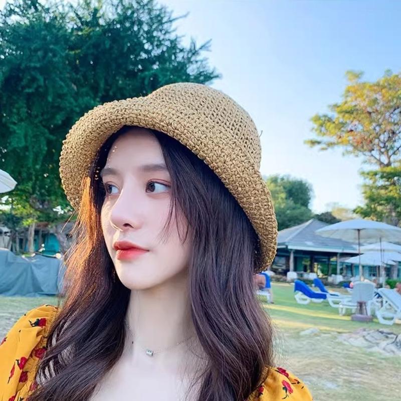 Packable Hat Nylon - หมวกถังท่องเที่ยวชายหาด 39BB ปีกกว้างหมวกกันแดดทอพับได้พร้อมปรับพอดีสำหรับวันเดินและทำสวนในฤดูร้อน