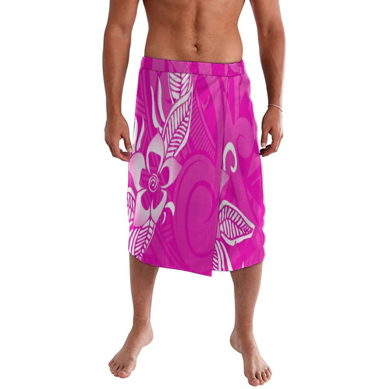 Sarong Men Wrap - ชุดคลุมชายหาดโพลีนีเซียนดีไซน์ใหม่สำหรับหมู่เกาะฮาวาย ลาวาลาวา อี ไฟตาการ่า กระโปรงครึ่งตัวสำหรับผู้ชายที่สวมใส่สบาย