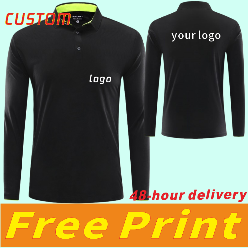 Polo Shirt Pique - เสื้อยืดแขนยาวแบบสปอร์ต แห้งเร็ว ระบายอากาศดี สามารถสกรีนหรือปักโลโก้ได้ สำหรับเสื้อผ้าผู้ชายและผู้หญิง
