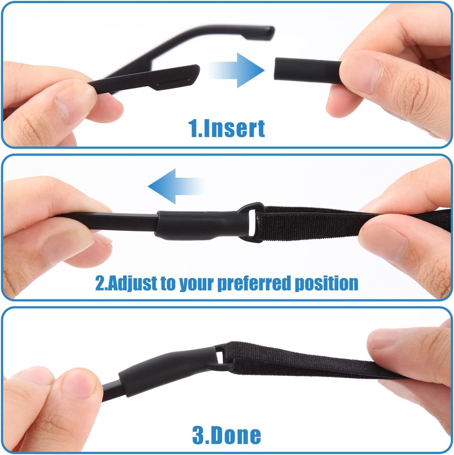 สายรัดแว่นตาสำหรับผู้ใหญ่ 4 ชิ - Sunglass Retainer Cord บทวิจารณ์และราคา