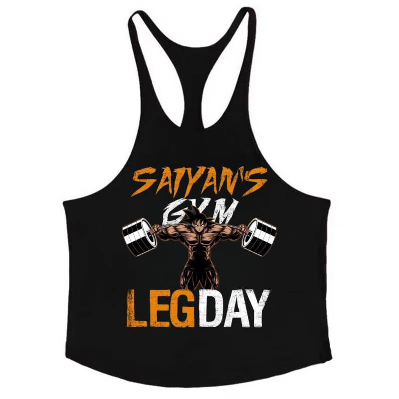 เสื้อกล้ามโกคูผู้ชาย ผ้าฝ้าย 1 - Tank Top Muscle บทวิจารณ์และราคา