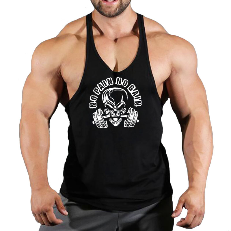 เสื้อแขนกุดพิมพ์ลายระบายอากาศไ - Tank Top Muscle บทวิจารณ์และราคา