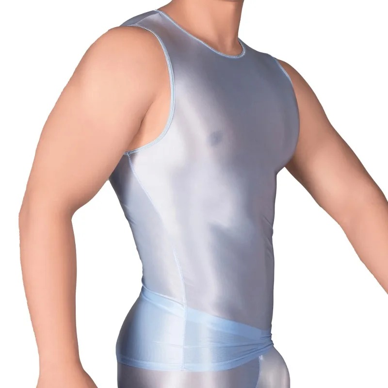เสื้อยืดแขนกุดผู้ชายสีพื้น ทรง - Tank Top Muscle บทวิจารณ์และราคา