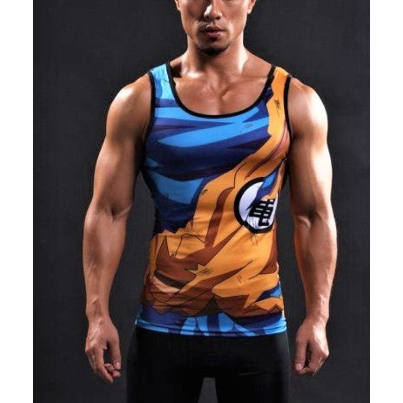 เสื้อกล้ามคอสเพลย์โกคู อนิเมะ  - Tank Top Muscle บทวิจารณ์และราคา