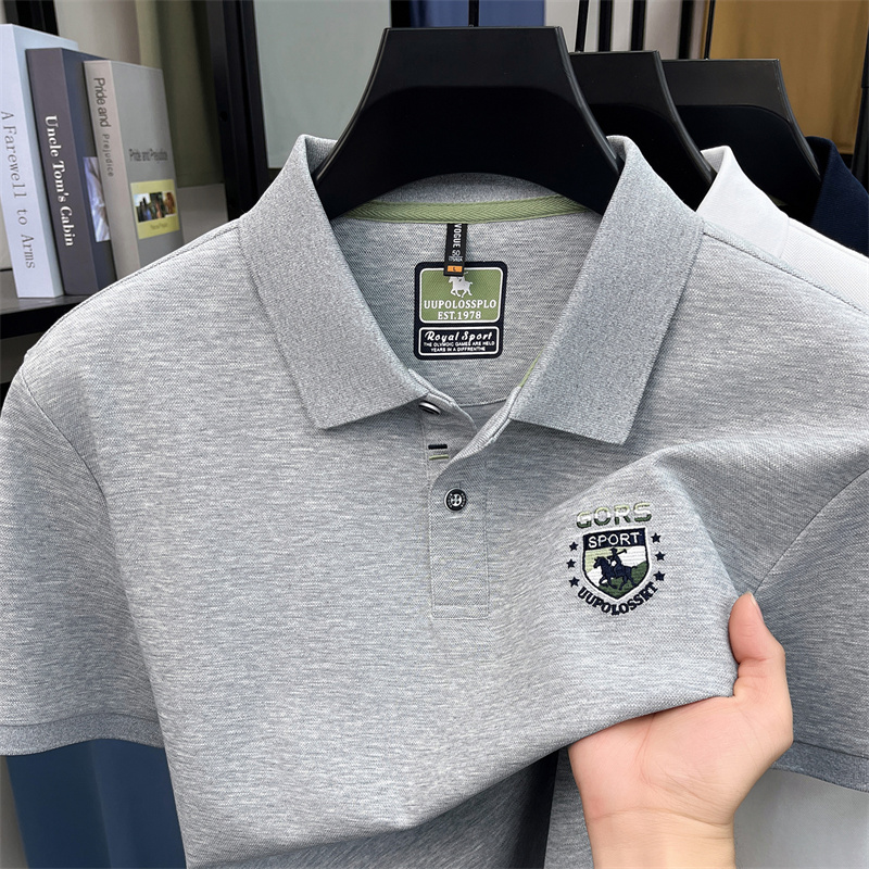 เสื้อโปโลผู้ชาย แขนสั้น ปักลาย - Polo Shirt Pique บทวิจารณ์และราคา